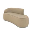 Sofá 3 Lugares Orgânico 180 Cm Morgan Suede Marrom Rato D03 - D'rossi Sofá 3 Lugares Orgânico 180 Cm Morgan Suede Marrom Rato D03 - D'rossi