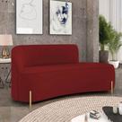 Sofá 3 Lugares Orgânico 180cm Pé Ferro Dourado Morgan Veludo Marsala Sofá 3 Lugares Orgânico 180cm Pé Ferro Dourado Morgan Veludo Marsala