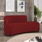 Sofá 3 Lugares Orgânico 180cm Pé Ferro Preto Morgan Veludo Marsala Sofá 3 Lugares Orgânico 180cm Pé Ferro Preto Morgan Veludo Marsala