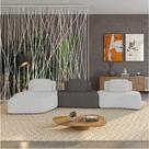 Sofá 3 Lugares Orgânico Com Chaise E 2 Módulos Berlim Bouclê Cz K01 - D'rossi Cinza Claro-grafite Sofá 3 Lugares Orgânico Com Chaise E 2 Módulos Berlim Bouclê Cz K01 - D'rossi Cinza Claro-grafite