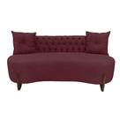 Sofá 3 Lugares Orgânico Curvo Tókio 180cm Suede Marsala Sofá 3 Lugares Orgânico Curvo Tókio 180cm Suede Marsala