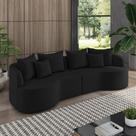 Sofá 3 Lugares Orgânico Living 250cm Mersa Veludo K01 - D'Rossi Sofá 3 Lugares Orgânico Living 250cm Mersa Veludo K01 - D'Rossi
