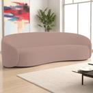 Sofá 3 Lugares Orgânico Luxo Recepção Sala de Estar e TV Amore 180cm Linho Rose- MABE MAGAZINE Sofá 3 Lugares Orgânico Luxo Recepção Sala de Estar e TV Amore 180cm Linho Rose- MABE MAGAZINE