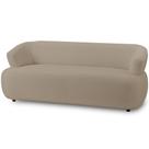 Sofá 3 Lugares Orgânico Para Sala Living 198cm Florea M05 Bouclê Bege - Lyam Decor Sofá 3 Lugares Orgânico Para Sala Living 198cm Florea M05 Bouclê Bege - Lyam Decor