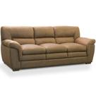 Sofá 3 Lugares Para Sala de Estar 230cm Boston F04 Nobuck Marrom - Lyam Decor