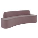 Sofá 3 Lugares para Sala de Estar Living 180cm Koane D06 Veludo Rosa - Mpozenato Sofá 3 Lugares para Sala de Estar Living 180cm Koane D06 Veludo Rosa - Mpozenato