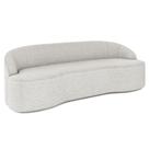 Sofá 3 Lugares para Sala de Estar Living 180cm Theo D06 Bouclê Creme - Mpozenato