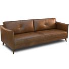Sofá 3 Lugares Para Sala De Estar Living 204cm Oásis T03 Couro Soft Mel - Lyam Decor