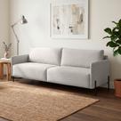 Sofá 3 Lugares Para Sala de Estar Living 234cm Pés Industrial Italy F04 Linho Cru - Lyam Decor Sofá 3 Lugares Para Sala de Estar Living 234cm Pés Industrial Italy F04 Linho Cru - Lyam Decor
