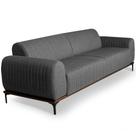 Sofá 3 Lugares Para Sala De Estar Molino 180 Cm Cinza C-416