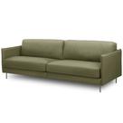 Sofá 3 Lugares Para Sala Living Industrial 210cm Romero L06 material sintético Musgo - Lyam Decor