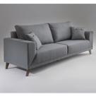 Sofa 3 Lugares Pes Em Imbuia Manchester