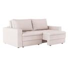 Sofá 3 Lugares Retrátil Berna Linho Cru 210 cm