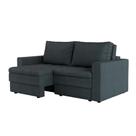 Sofá 3 Lugares Retrátil Berna Linho Grafite 180 cm Sofá 3 Lugares Retrátil Berna Linho Grafite 180 cm
