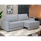 Sofá 3 Lugares Retrátil e Reclinável 270cm Palermo