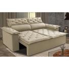 Sofá 3 Lugares Retrátil e Reclinável Cama inBox Compact 1,80m Velusoft Bege Sofá 3 Lugares Retrátil e Reclinável Cama inBox Compact 1,80m Velusoft Bege