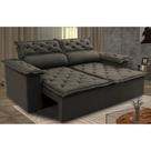 Sofá 3 Lugares Retrátil e Reclinável Cama inBox Compact 1,80m Velusoft Café Sofá 3 Lugares Retrátil e Reclinável Cama inBox Compact 1,80m Velusoft Café