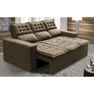 Sofá 3 Lugares Retrátil e Reclinável Cama inBox Slim 2,00m Velusoft Castor Sofá 3 Lugares Retrátil e Reclinável Cama inBox Slim 2,00m Velusoft Castor