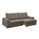 Sofá 3 Lugares Retrátil e Reclinável Flexforma Premier Cinza Urbano 230 cm