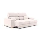 Sofá 3 Lugares Retrátil e Reclinável Lupin Linho Cru 180 cm