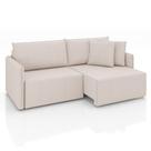 Sofá 3 Lugares Retrátil e Reclinável Malta Linho Cru 220 cm