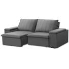 Sofá 3 Lugares Retrátil Reclinável Para Sala 205cm Malfati F04 Veludo Cinza - Lyam Decor