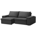 Sofá 3 Lugares Retrátil Reclinável Para Sala 225cm Malfati F04 Veludo Grafite - Lyam Decor
