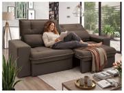 Sofá 3 Lugares Retrátil Reclinável Suede Palatino Linoforte Sofá 3 Lugares Retrátil Reclinável Suede Palatino Linoforte