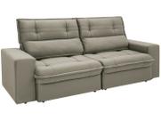 Sofá 3 Lugares Retrátil Reclinável Suede Palatino Linoforte