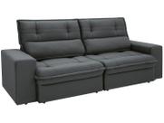 Sofá 3 Lugares Retrátil Reclinável Suede Palatino Linoforte