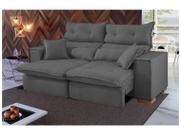 Sofá 3 Lugares Retrátil Reclinável Suede Parma JW Estofados