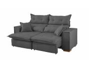 Sofá 3 Lugares Retrátil Reclinável Suede Parma JW Estofados