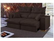 Sofá 3 Lugares Retrátil Reclinável Suede Parma JW Estofados