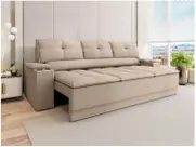 Sofá 3 Lugares Retrátil Reclinável Velosuede Up Next Sofás