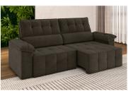 Sofá 3 Lugares Retrátil Reclinável Veludo Santorini Besthouse