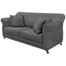 Sofa 3 Lugares Retro Polo 200cm Com Almofada Suede 1104 Ezz 1104 Sofa 3 Lugares Retro Polo 200cm Com Almofada Suede 1104 Ezz 1104
