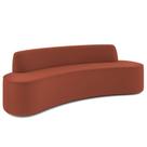 Sofá 3 Lugares Sala de Estar Cancún D02 Veludo Terracota 180 cm C-417 - Lyam Decor Sofá 3 Lugares Sala de Estar Cancún D02 Veludo Terracota 180 cm C-417 - Lyam Decor