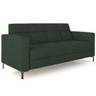 Sofá 3 Lugares Sala Living Industrial 200cm Senna K01 Veludo Verde - Lyam Decor