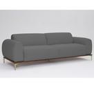Sofá 3 Lugares Tóquio D07 230cm Linho Mescla Chumbo - D'Rossi