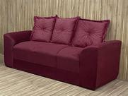 Sofá 3 Lugares Vinho 600 Porto