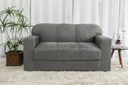 Sofá 3 Lugares Xaropinho Suede Cinza