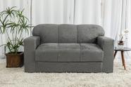 Sofá 3 Lugares Xaropinho Suede Cinza