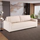 Sofá 3,5 Lugares Herval Clean, Linho Bege