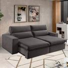 Sofá 4 Lugares 250 cm Retrátil e Reclinável Free Veludo