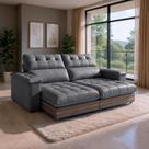 Sofá 4 Lugares 2,50m Retrátil e Reclinável Turim Bom Pastor