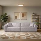 Sofá 4 Lugares 268cm Living Sala de Estar Murilo Sintético PU K01 - D Rossi
