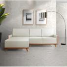 Sofá 4 Lugares com Chaise Lado Esquerdo 258cm material sintético Geribá