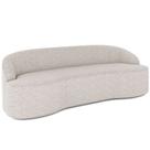 Sofá 4 Lugares Curvo Sala de Estar Living Lótus D02 Linho Cru 230 cm D-461 - Lyam Decor Sofá 4 Lugares Curvo Sala de Estar Living Lótus D02 Linho Cru 230 cm D-461 - Lyam Decor
