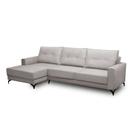 Sofá 4 Lugares Heros com Chaise Esquerdo Veludo Prata