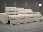 Sofá 4 Lugares Net Jobim Assento Retrátil e Reclinável Areia 2,30m (L) Sofá 4 Lugares Net Jobim Assento Retrátil e Reclinável Areia 2,30m (L)